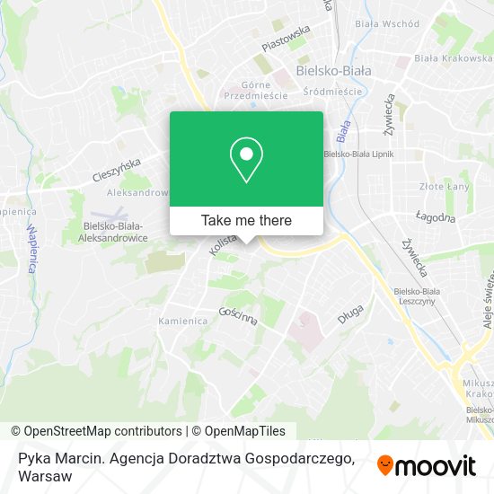 Pyka Marcin. Agencja Doradztwa Gospodarczego map