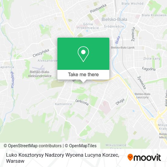 Luko Kosztorysy Nadzory Wycena Lucyna Korzec map