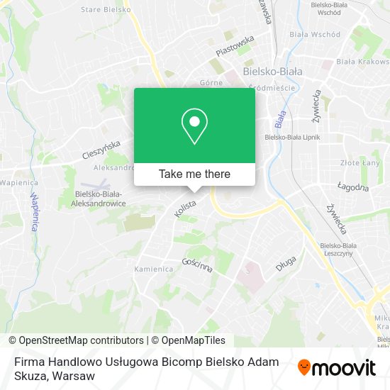 Firma Handlowo Usługowa Bicomp Bielsko Adam Skuza map