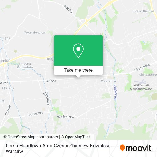 Firma Handlowa Auto Części Zbigniew Kowalski map