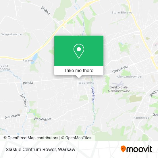 Slaskie Centrum Rower map