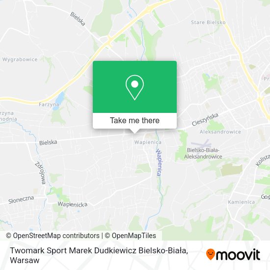 Twomark Sport Marek Dudkiewicz Bielsko-Biała map