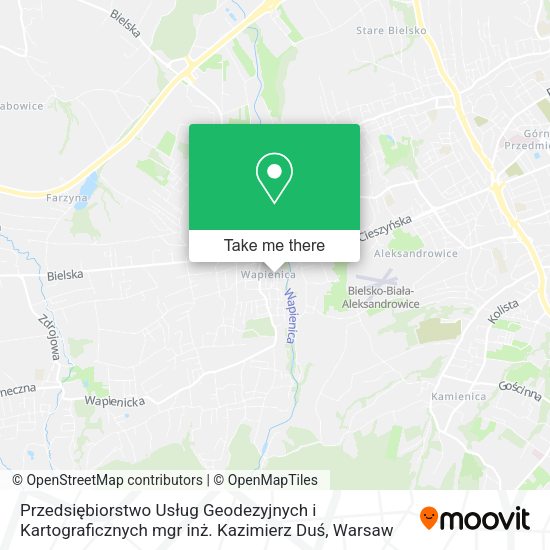 Przedsiębiorstwo Usług Geodezyjnych i Kartograficznych mgr inż. Kazimierz Duś map