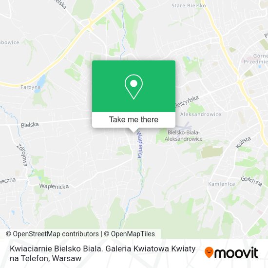 Kwiaciarnie Bielsko Biala. Galeria Kwiatowa Kwiaty na Telefon map