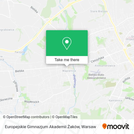 Europejskie Gimnazjum Akademii Żaków map