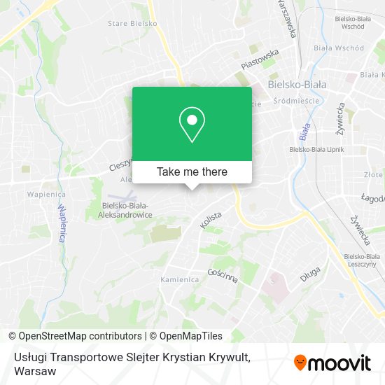 Карта Usługi Transportowe Slejter Krystian Krywult