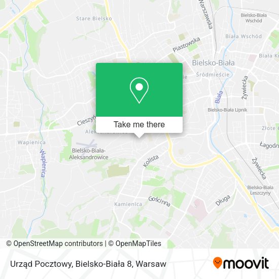 Urząd Pocztowy, Bielsko-Biała 8 map