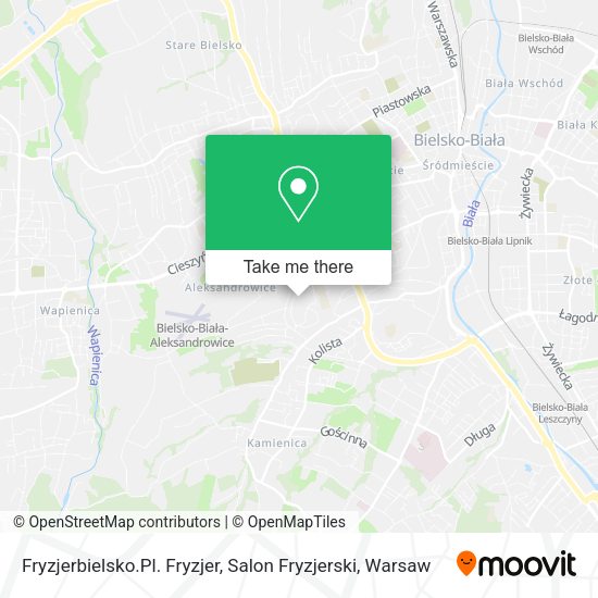 Карта Fryzjerbielsko.Pl. Fryzjer, Salon Fryzjerski