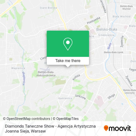 Diamonds Taneczne Show - Agencja Artystyczna Joanna Sieja map