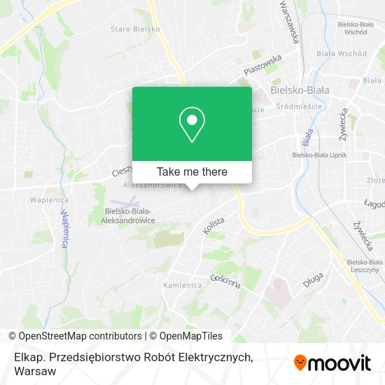 Elkap. Przedsiębiorstwo Robót Elektrycznych map