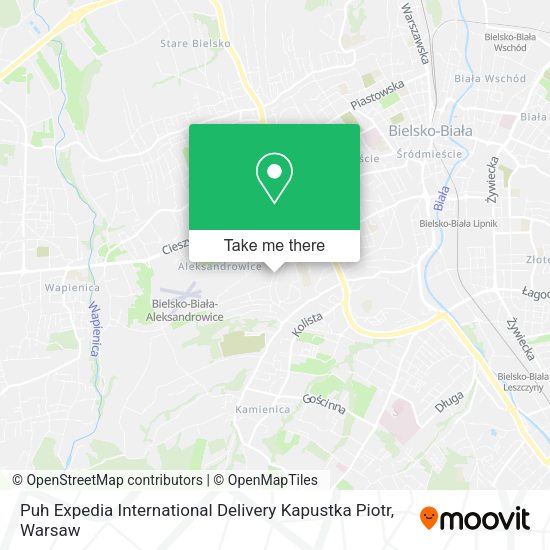 Карта Puh Expedia International Delivery Kapustka Piotr