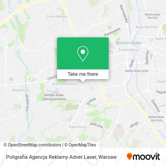 Poligrafia Agencja Reklamy Adver Laser map