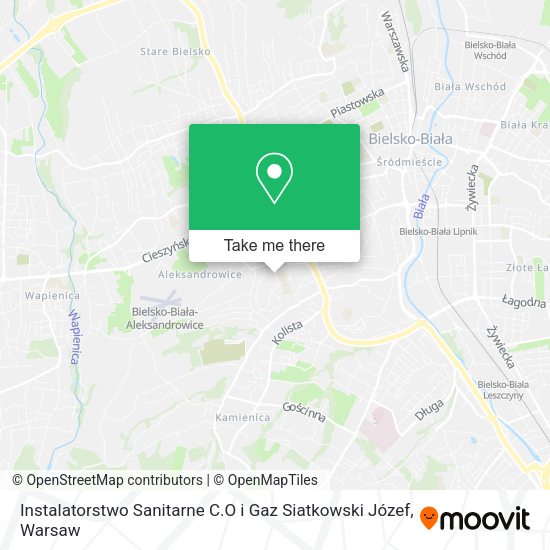 Instalatorstwo Sanitarne C.O i Gaz Siatkowski Józef map