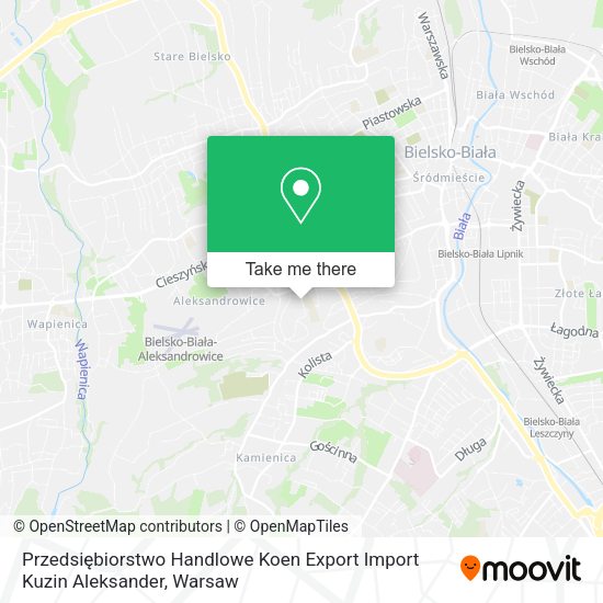 Przedsiębiorstwo Handlowe Koen Export Import Kuzin Aleksander map