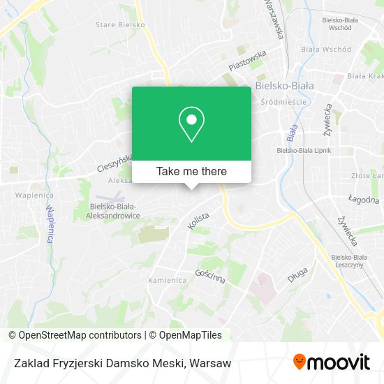 Zaklad Fryzjerski Damsko Meski map