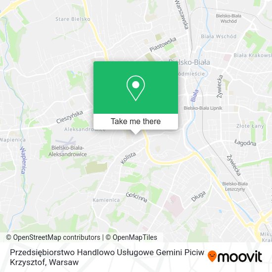 Przedsiębiorstwo Handlowo Usługowe Gemini Piciw Krzysztof map