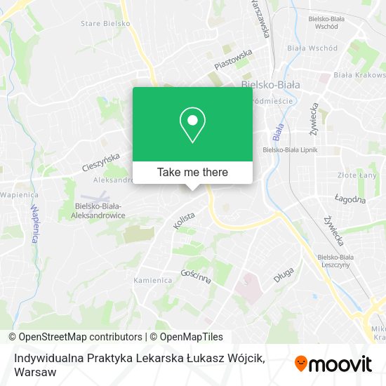 Indywidualna Praktyka Lekarska Łukasz Wójcik map