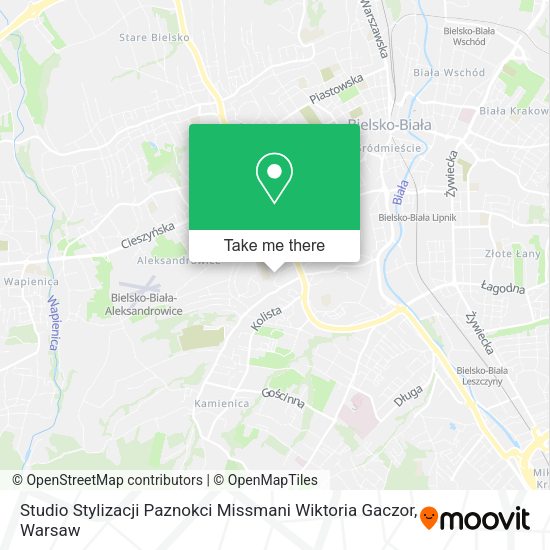 Studio Stylizacji Paznokci Missmani Wiktoria Gaczor map