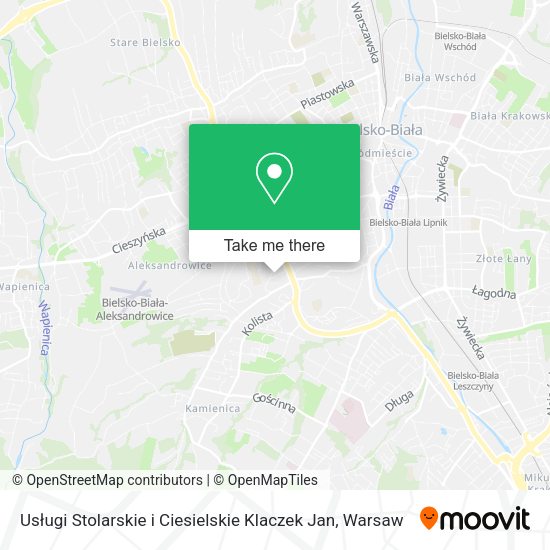 Usługi Stolarskie i Ciesielskie Klaczek Jan map