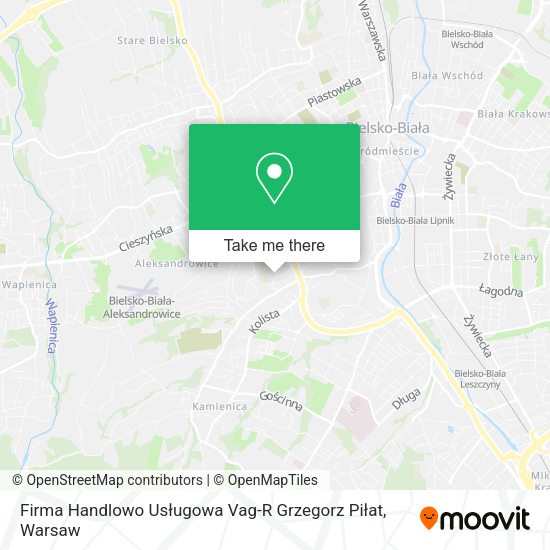 Firma Handlowo Usługowa Vag-R Grzegorz Piłat map