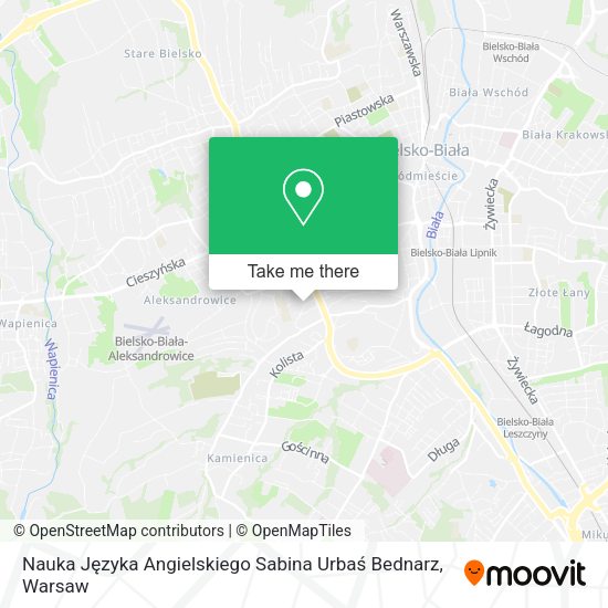 Nauka Języka Angielskiego Sabina Urbaś Bednarz map