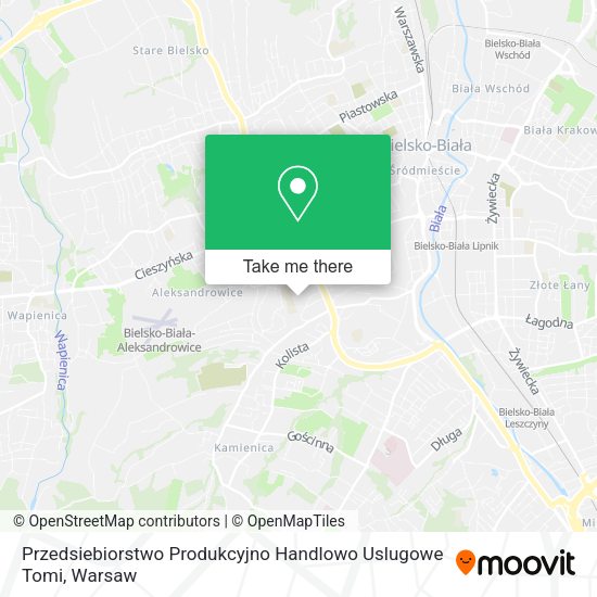 Przedsiebiorstwo Produkcyjno Handlowo Uslugowe Tomi map