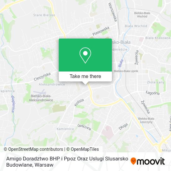 Amigo Doradztwo BHP i Ppoz Oraz Uslugi Slusarsko Budowlane map