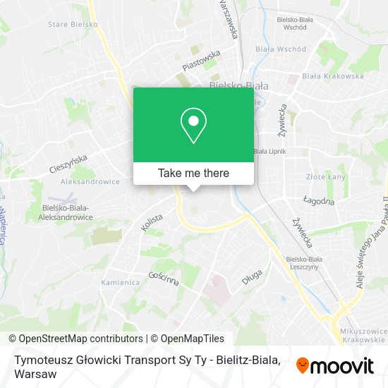 Карта Tymoteusz Głowicki Transport Sy Ty - Bielitz-Biala