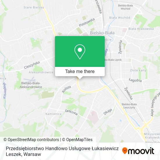 Przedsiębiorstwo Handlowo Usługowe Łukasiewicz Leszek map