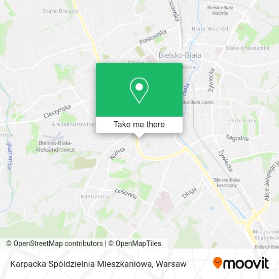 Карта Karpacka Spóldzielnia Mieszkaniowa