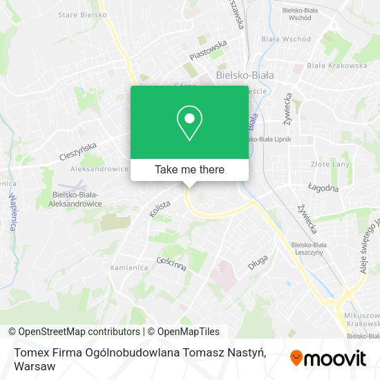 Tomex Firma Ogólnobudowlana Tomasz Nastyń map