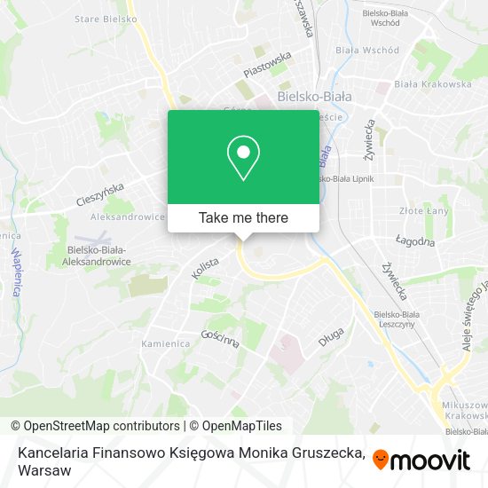 Kancelaria Finansowo Księgowa Monika Gruszecka map