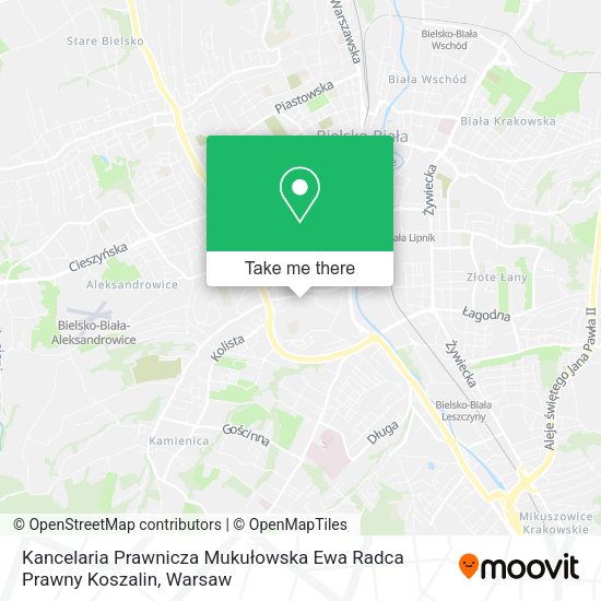 Kancelaria Prawnicza Mukułowska Ewa Radca Prawny Koszalin map