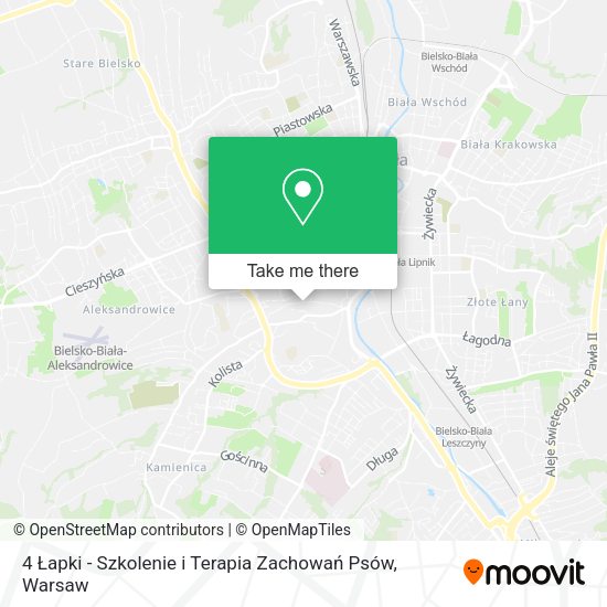 4 Łapki - Szkolenie i Terapia Zachowań Psów map