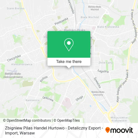 Карта Zbigniew Pilas Handel Hurtowo - Detaliczny Export - Import