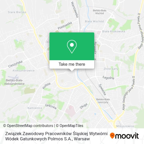 Związek Zawodowy Pracowników Śląskiej Wytwórni Wódek Gatunkowych Polmos S.A. map