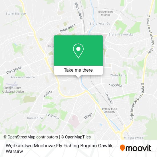 Wędkarstwo Muchowe Fly Fishing Bogdan Gawlik map