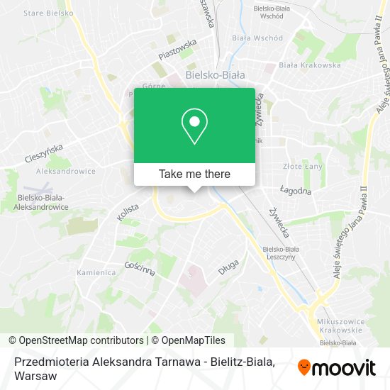 Przedmioteria Aleksandra Tarnawa - Bielitz-Biala map