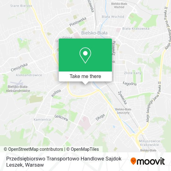 Карта Przedsiębiorswo Transportowo Handlowe Sajdok Leszek