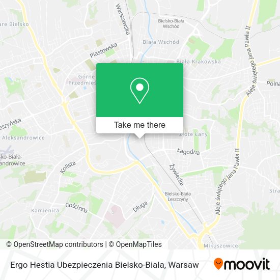 Ergo Hestia Ubezpieczenia Bielsko-Biala map