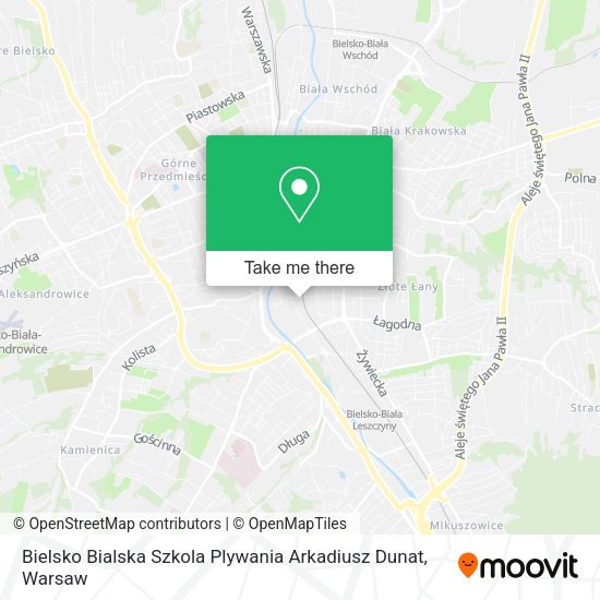 Bielsko Bialska Szkola Plywania Arkadiusz Dunat map