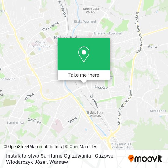 Instalatorstwo Sanitarne Ogrzewania i Gazowe Włodarczyk Józef map