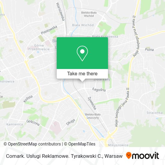 Comark. Usługi Reklamowe. Tyrakowski C. map