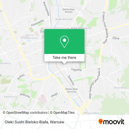 Oleki Sushi Bielsko-Biała map