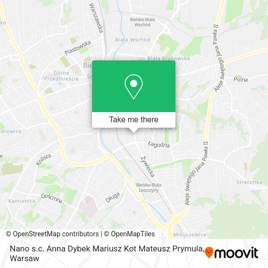 Nano s.c. Anna Dybek Mariusz Kot Mateusz Prymula map