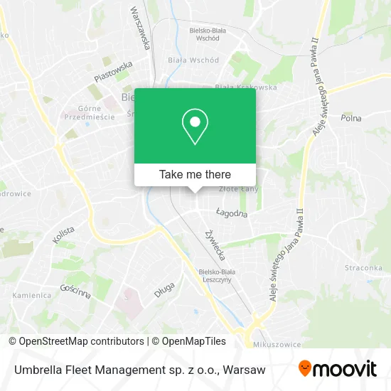 Карта Umbrella Fleet Management sp. z o.o.