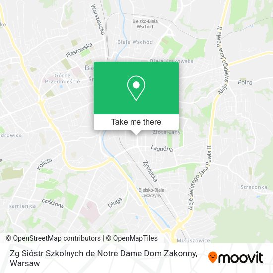 Zg Sióstr Szkolnych de Notre Dame Dom Zakonny map