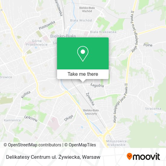 Delikatesy Centrum ul. Żywiecka map