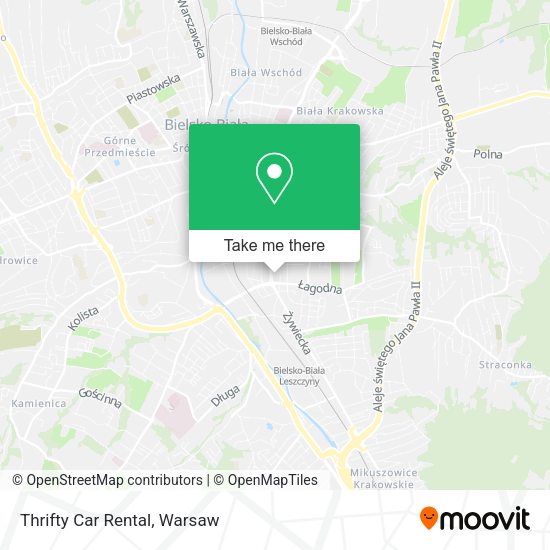 Thrifty Car Rental map