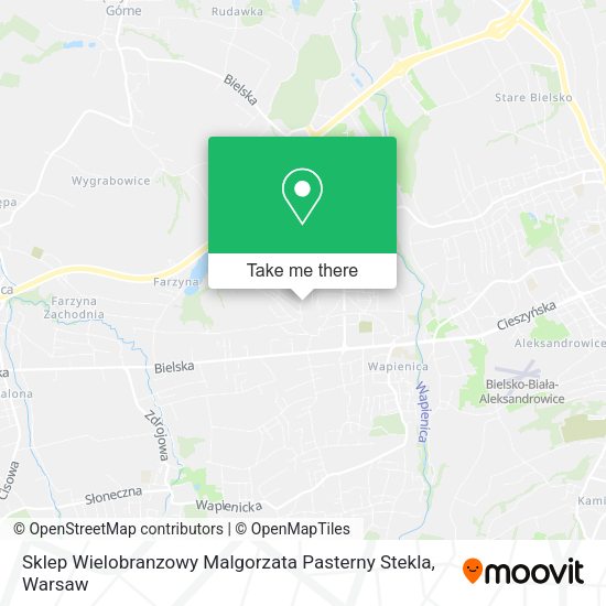 Sklep Wielobranzowy Malgorzata Pasterny Stekla map